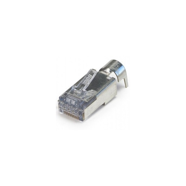 Cable Wholesale Platinum Tools ezEX-RJ45 Shielded Cat6/Cat5e Crimp Connectors, external ground, POE 202051J - main